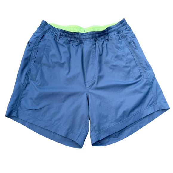 Birdogs Boom Men's Shorts Blue Green Athletic Golf Training Gym Medium - Picture 1 of 10
